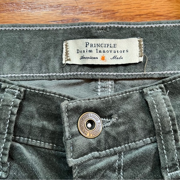 Principle Denim the DREAMER in Sage Velvet pant size 26 - Picture 6 of 10
